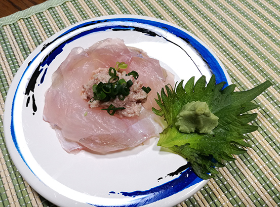 ウマズラハギ　刺身　寿司